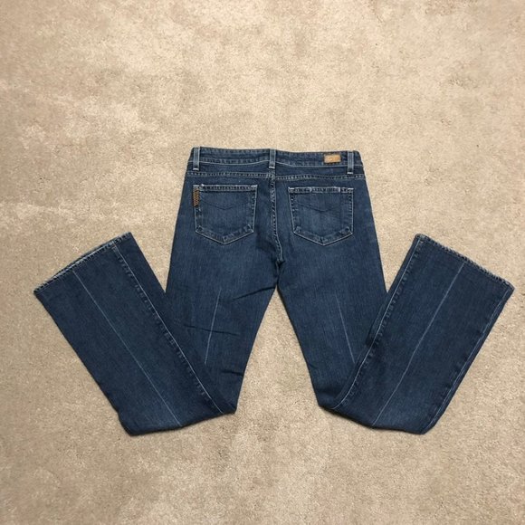 Paige laurel canyon flare jeans 28 6 vintage Rare ultra low rise - Picture 2 of 8